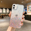 Clear Glitter Phone Case For iPhone 14 15 13 12 Pro 11 Pro Max XS Max XR X 7 8 Plus Mini SE 2020 Cute Gradient Sequins Cover - Slobuy