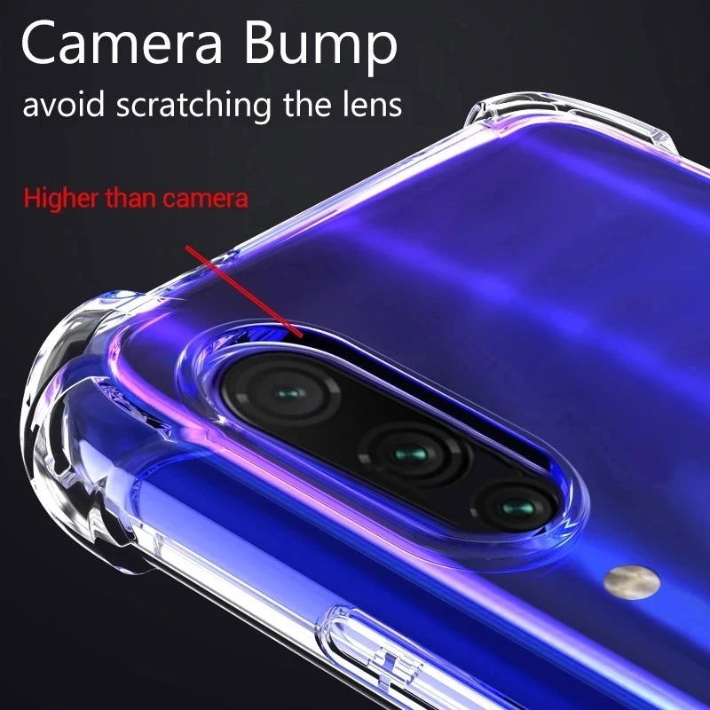 Clear Phone Case For Samsung Galaxy S22 S23 Ultra S21 S20 Fe S10 Plus A52 A52S A51 A53 A72 A71 A32 A12 Shockproof Silicone Cover - Slobuy