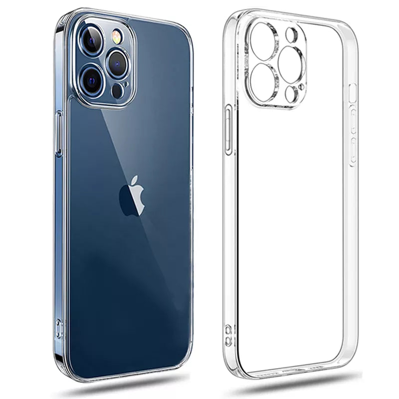 Clear Phone Case For iPhone 11 12 13 14 15 Pro Max Case Silicone Soft Cover For iPhone 13 Mini X XS Max XR 8 7 6 Plus Back Cover - Slobuy