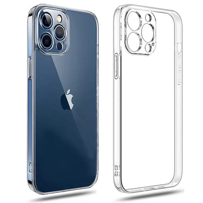 Clear Phone Case For iPhone 11 12 13 14 15 Pro Max Case Silicone Soft Cover For iPhone 13 Mini X XS Max XR 8 7 6 Plus Back Cover - Slobuy
