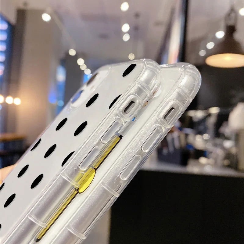Clear Phone Case For iPhone 15 Case iPhone 13 14 11 12 15 Pro Max 12 13 Mini XR X XS Max 7 8 Plus SE Shockproof Love Heart Cover - Slobuy