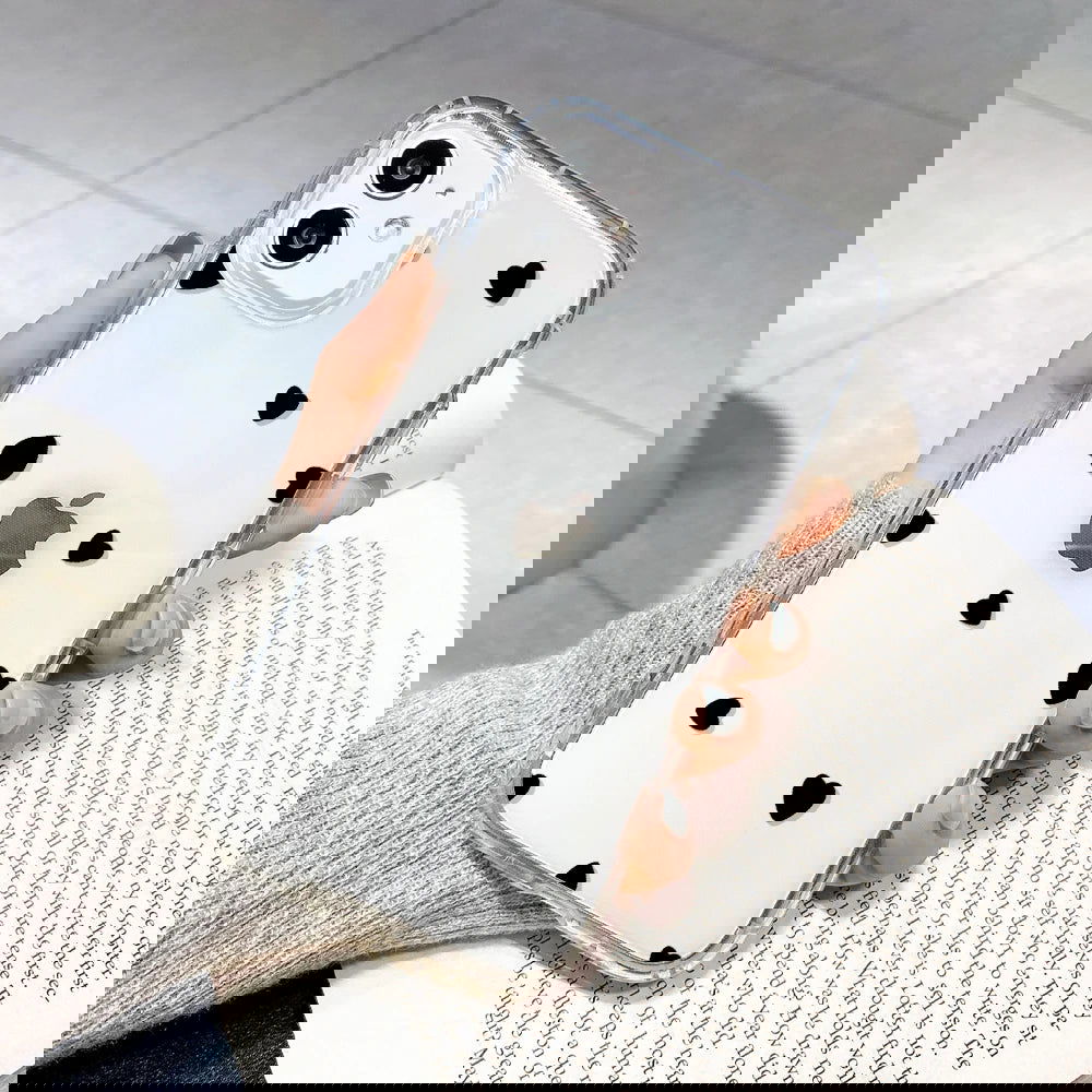 Clear Phone Case For iPhone 15 Case iPhone 13 14 11 12 15 Pro Max 12 13 Mini XR X XS Max 7 8 Plus SE Shockproof Love Heart Cover - Slobuy