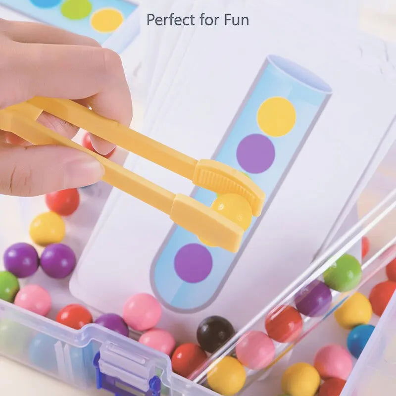 Clip Beads Test Tube Toy Children Logic Concentration Fine Motor Training Game Montessori Teaching Aids Educational Toy for Kids - Slobuy