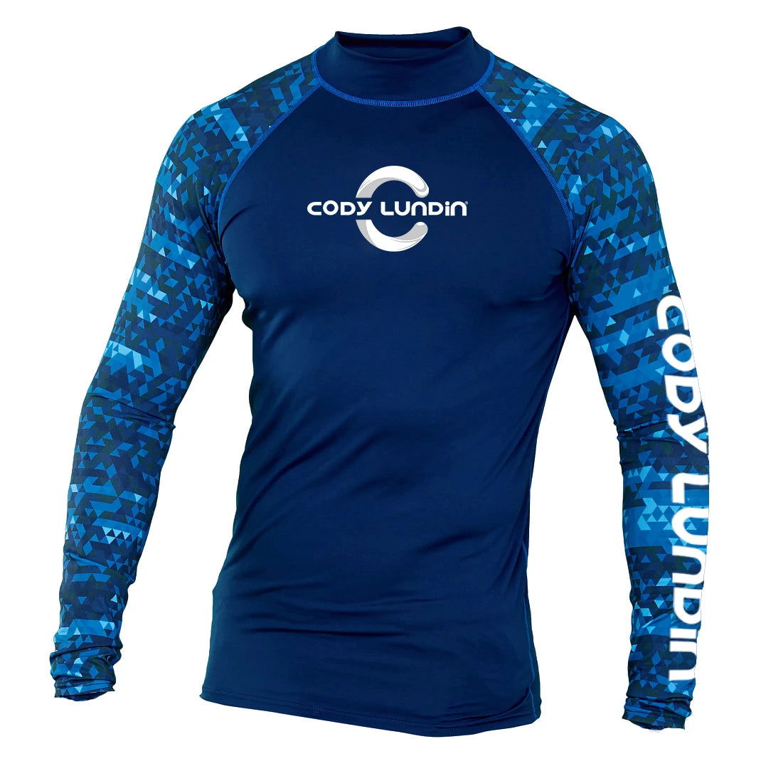 Cody lundin Men's Long Sleeve Shirt UPF 50+ UV Protection Sunscreen Sweatshirt for Hiking Running Workout Swim Surf Rash Gaurd - Slobuy