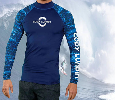 Cody lundin Men's Long Sleeve Shirt UPF 50+ UV Protection Sunscreen Sweatshirt for Hiking Running Workout Swim Surf Rash Gaurd - Slobuy