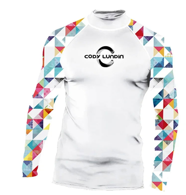 Cody lundin Men's Long Sleeve Shirt UPF 50+ UV Protection Sunscreen Sweatshirt for Hiking Running Workout Swim Surf Rash Gaurd - Slobuy