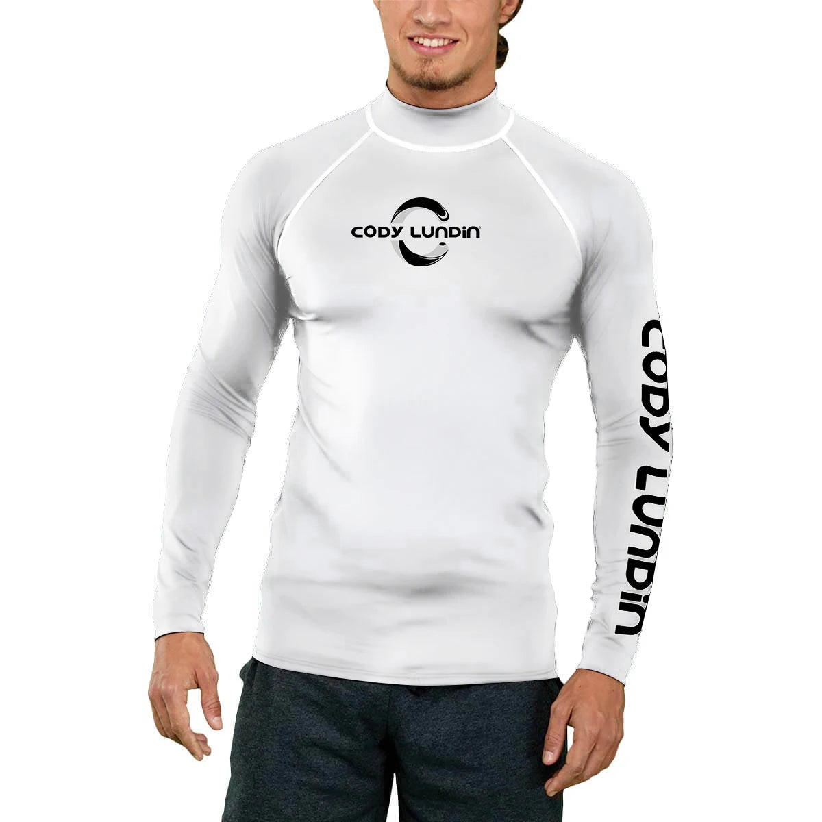 Cody lundin Men's Long Sleeve Shirt UPF 50+ UV Protection Sunscreen Sweatshirt for Hiking Running Workout Swim Surf Rash Gaurd - Slobuy