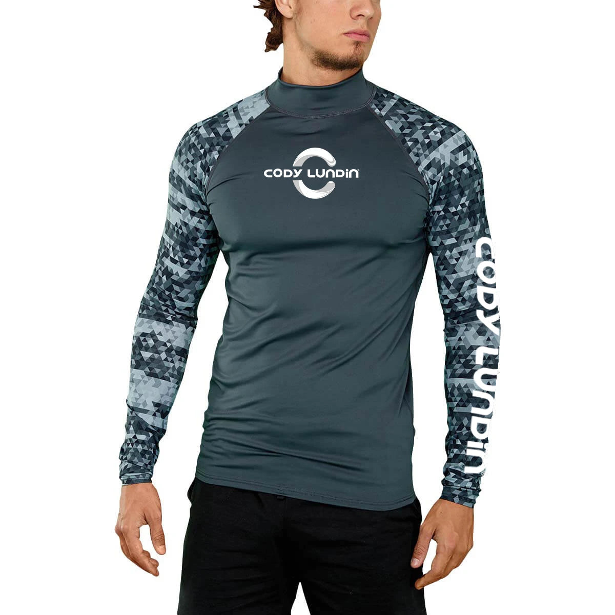 Cody lundin Men's Long Sleeve Shirt UPF 50+ UV Protection Sunscreen Sweatshirt for Hiking Running Workout Swim Surf Rash Gaurd - Slobuy
