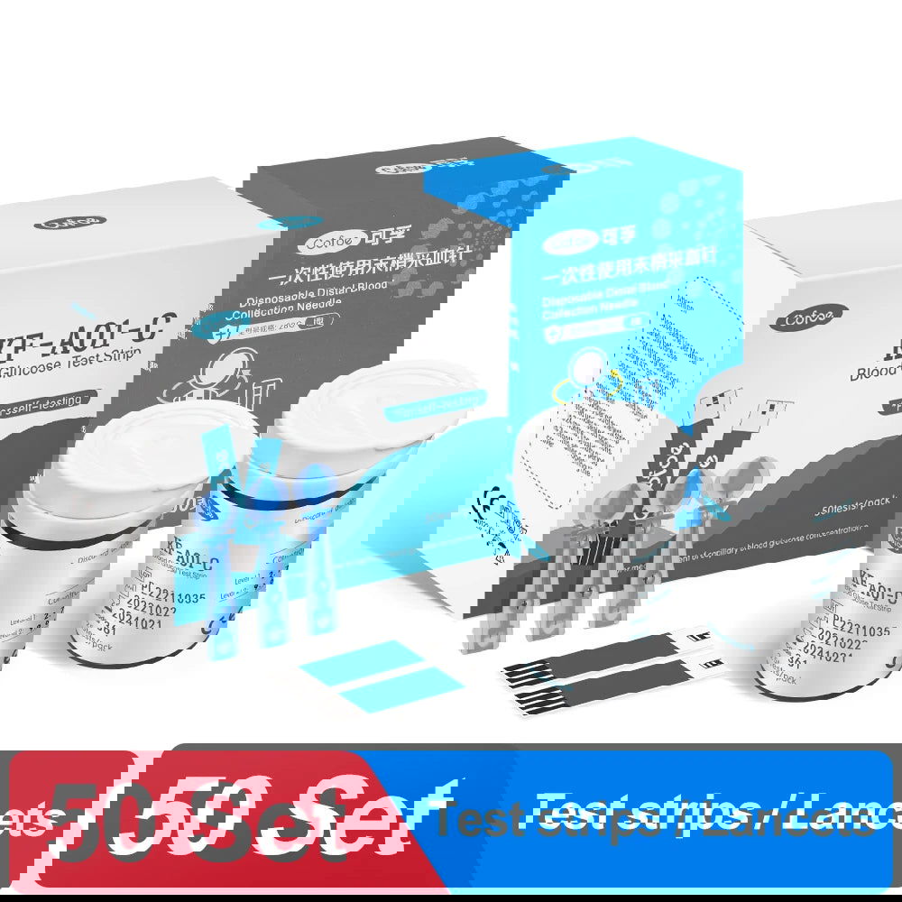Cofoe Yice Blood glucose Meter Test strips lancets Glucometer Blood sugar monitor For diabetes tester health Device Glucometer - Slobuy