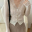 Colorfaith New 2022 Korean Fashion Chic Vintage Sweater Lace Women Autumn Winter Knitted V-Neck Cardigans Elegant Tops SWC3563JX - Slobuy