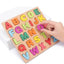 Colorful Alphabet Number Wooden Puzzles Kids Intelligent Matching Game Preschool Children Early Educational Toys - Slobuy