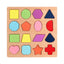 Colorful Alphabet Number Wooden Puzzles Kids Intelligent Matching Game Preschool Children Early Educational Toys - Slobuy