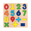 Colorful Alphabet Number Wooden Puzzles Kids Intelligent Matching Game Preschool Children Early Educational Toys - Slobuy