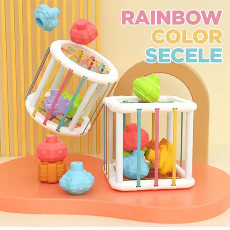 Colorful Shape Blocks Sorting Game Baby Montessori Learning Educational Toys For Children Bebe Birth Inny Baby Et Éducation Gift - Slobuy