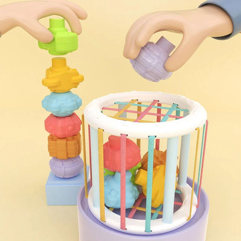 Colorful Shape Blocks Sorting Game Baby Montessori Learning Educational Toys For Children Bebe Birth Inny Baby Et Éducation Gift - Slobuy