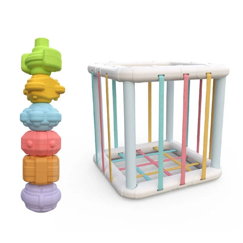 Colorful Shape Blocks Sorting Game Baby Montessori Learning Educational Toys For Children Bebe Birth Inny Baby Et Éducation Gift - Slobuy