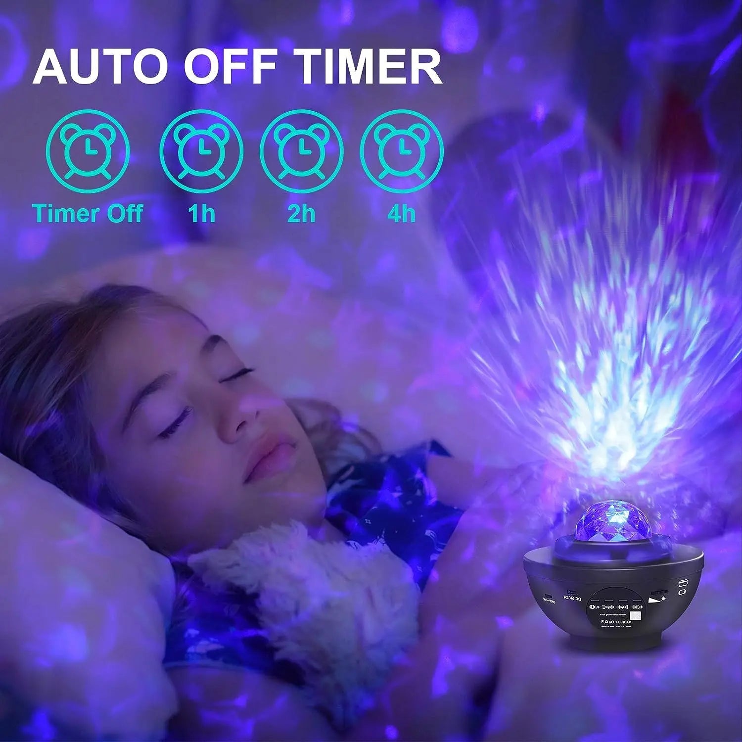 Colorful Starry Projector Galaxy Night Light Child Bluetooth USB Music Player Star NightLight Romantic Projector Night Lamp Gift - Slobuy