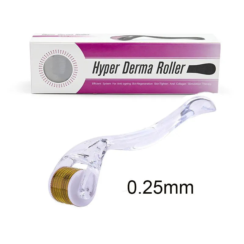 Colorful Transparent Healthy Care 540 Derma Roller Beauty Needles Instrument for Face 0.2mm 0.25mm 0.3mm Titanium Skin Care Tool - Slobuy