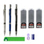 Mechanical Pencil Set 2.0mm with 2B Black/Colors Lead Refill Eraser for Student Writing Sketching Painting Automatic Pencil - Slobuy