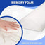 Comfort Bolster Pillow for Legs Back and Head Memory Foam Cotton Cover Lumbar Support Pillow for Semi Roll Pillow - Slobuy