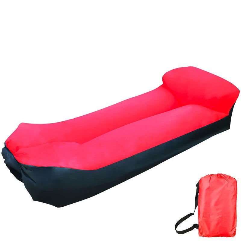 Comfortable Inflatable Lazy Sofa Outdoor Camping 2 Seat Air Chairs Airbed For Beach Camping Supplies Free Shipping - Slobuy
