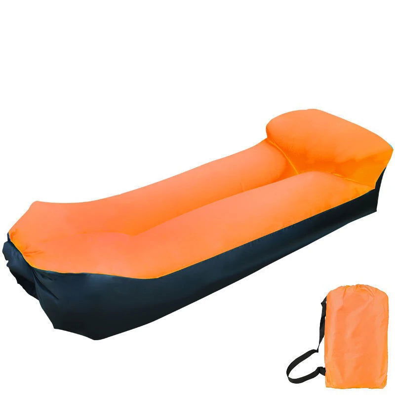 Comfortable Inflatable Lazy Sofa Outdoor Camping 2 Seat Air Chairs Airbed For Beach Camping Supplies Free Shipping - Slobuy