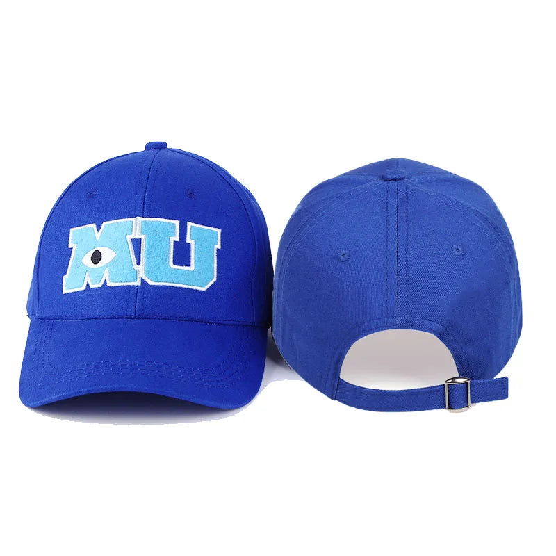 Comic Baseball Cap Men Adult Unisex Cotton MU Embroidery Big Eye Cap Monster University Women Sun Hats Trucker Hat Bonnet Gorras - Slobuy