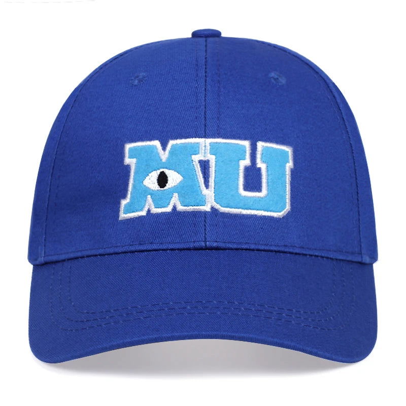 Comic Baseball Cap Men Adult Unisex Cotton MU Embroidery Big Eye Cap Monster University Women Sun Hats Trucker Hat Bonnet Gorras - Slobuy