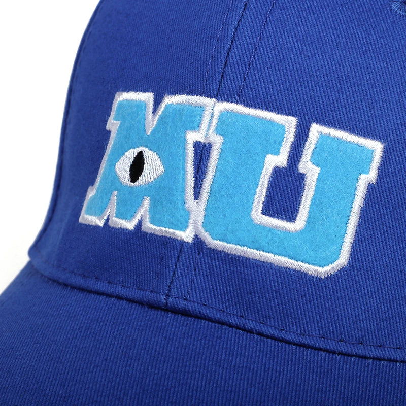Comic Baseball Cap Men Adult Unisex Cotton MU Embroidery Big Eye Cap Monster University Women Sun Hats Trucker Hat Bonnet Gorras - Slobuy