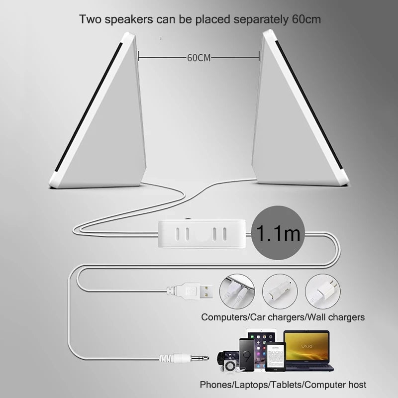 Computer Speaker PC Sound Box Music For Laptop Caixa De Som Portable USB Stereo Audio System Bocina Baffle Acoustics Baffe Loud - Slobuy