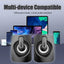 Computer Speakers PC Sound Box HIFI Stereo Microphone USB Wired Caixa De Som with LED Light For Desktop Computer - Slobuy