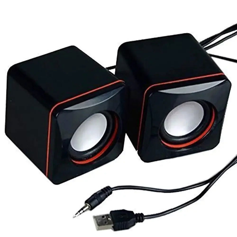 Computer Speakers Portable USB Powered Desktop Mini Speaker Bass Sound Music Player System Wired Small Speaker - Slobuy