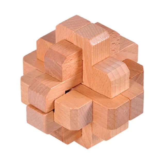 Confucius Lu Ban Lock Hexagonal Wooden Tangram Puzzle Board Puzzle Toys Children Adult IQ Relaxation Stress Relief Game Puzzle - Slobuy