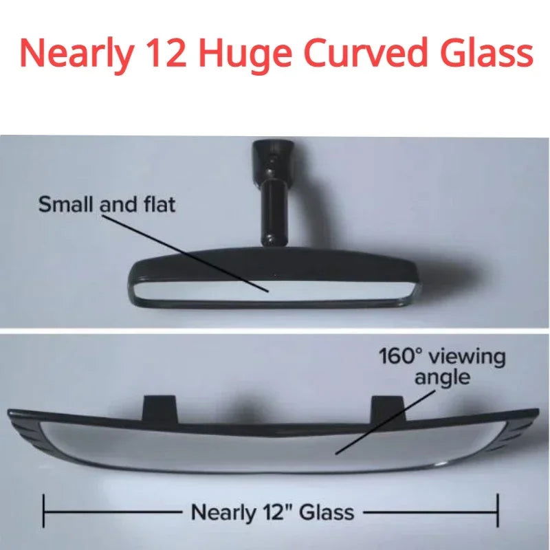 Convex Rear Mirror Interior Expand Vision Rearview Mirror Auto Supplies Car Rear Mirror Anti Glare Wide Angle Auto Rear View - Slobuy
