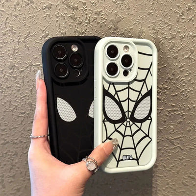 Cool Spider Man Plain Multistep TPU Soft Phone Case for iPhone 14 Pro 15 Plus 13 Pro Max 12 11 X XS XR 7 8 Plus SE 2020 Cover - Slobuy