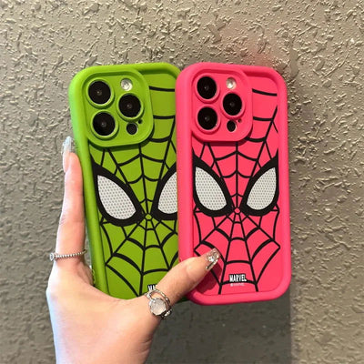 Cool Spider Man Plain Multistep TPU Soft Phone Case for iPhone 14 Pro 15 Plus 13 Pro Max 12 11 X XS XR 7 8 Plus SE 2020 Cover - Slobuy