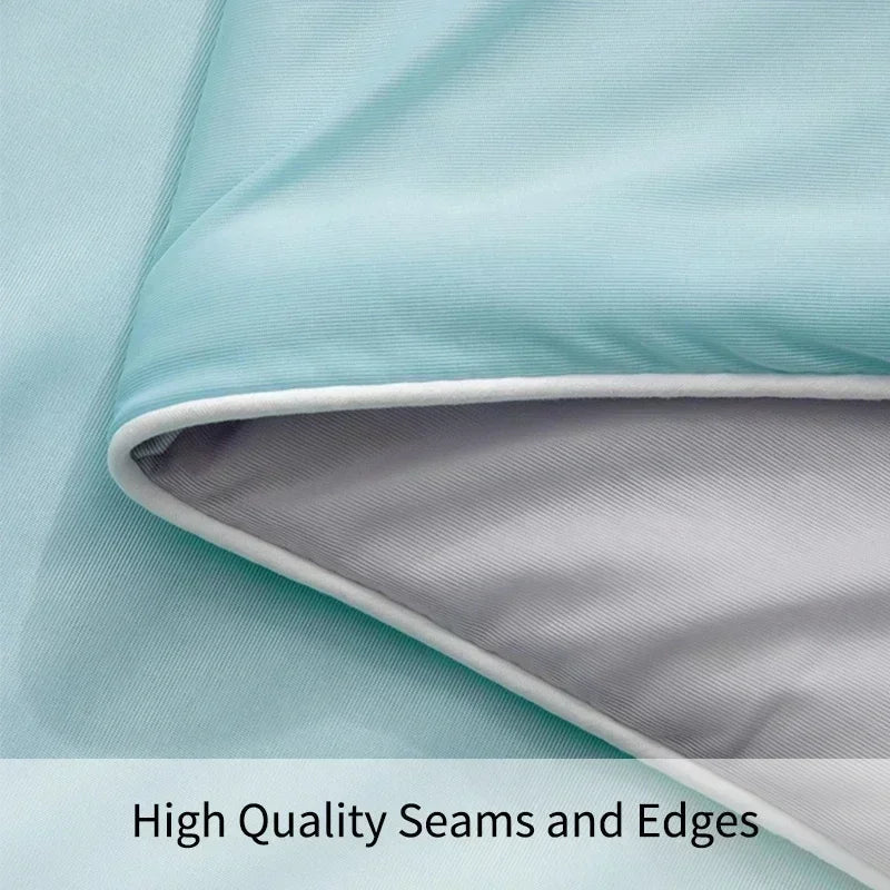 Cooling Blanket for Bed Silky Air Condition Comforter Lightweight Cooled Summer Quilt with Double Side Cold & Cooling Fabric - Slobuy