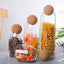 Cork Stopper Glass Sealed Jar Coffee Beans Dried Fruit Storage Box Kitchen Food Multigrain Storage Jar Creative Cork Tea Jar - Slobuy