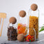 Cork Stopper Glass Sealed Jar Coffee Beans Dried Fruit Storage Box Kitchen Food Multigrain Storage Jar Creative Cork Tea Jar - Slobuy