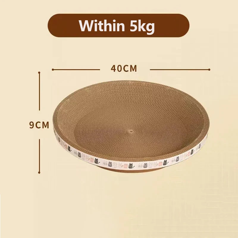 Corrugated Cat Scratcher Cat Scrapers Round Oval Grinding Claw Toys for Cats Wear-Resistant Cat Bed Nest Cat Accessories - Slobuy