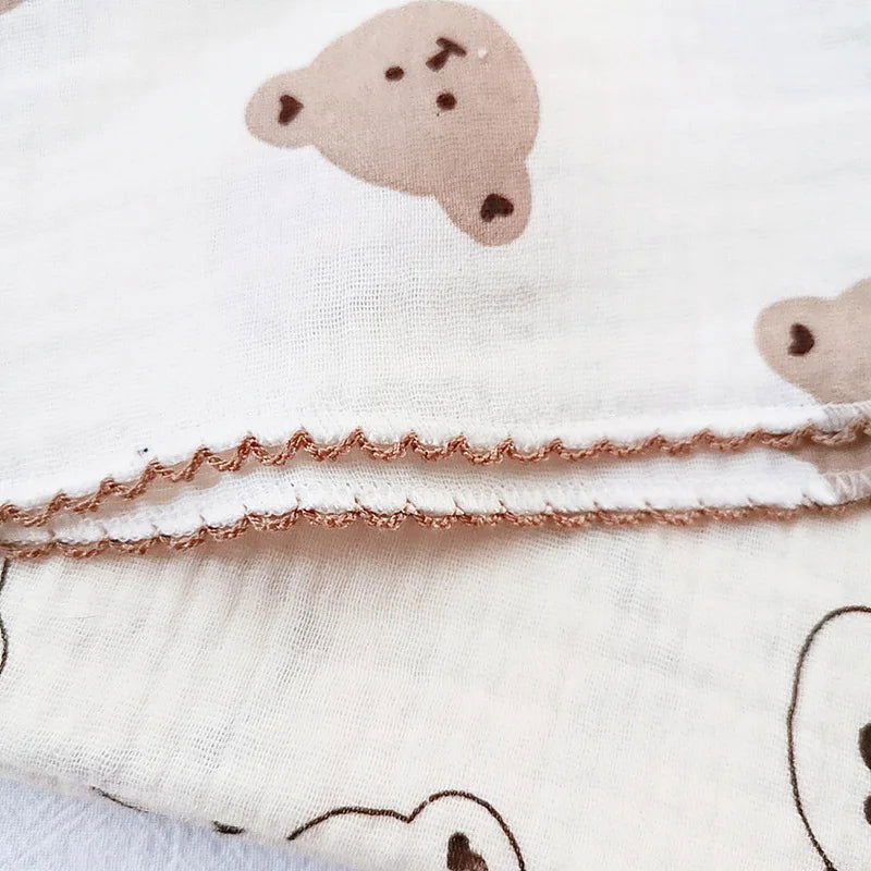 Cotton Baby Face Towel Newborn Baby Items 4 Layer Muslin Baby Bibs Handkerchief Soft Saliva Towel Triangle Feeding Burp Cloths - Slobuy
