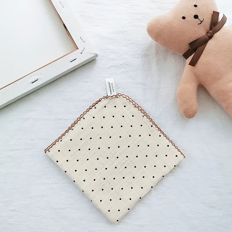 Cotton Baby Face Towel Newborn Baby Items 4 Layer Muslin Baby Bibs Handkerchief Soft Saliva Towel Triangle Feeding Burp Cloths - Slobuy