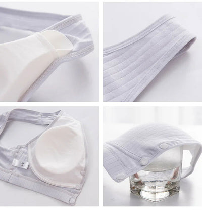 Cotton Maternity Nursing Bras Pregnant Breastfeeding Pregnancy Women Underwear Breast Feeding Bra Soutien Gorge Allaitement - Slobuy