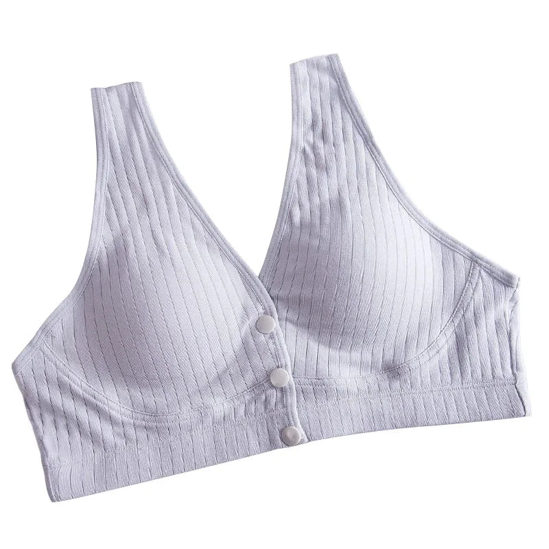 Cotton Maternity Nursing Bras Pregnant Breastfeeding Pregnancy Women Underwear Breast Feeding Bra Soutien Gorge Allaitement - Slobuy