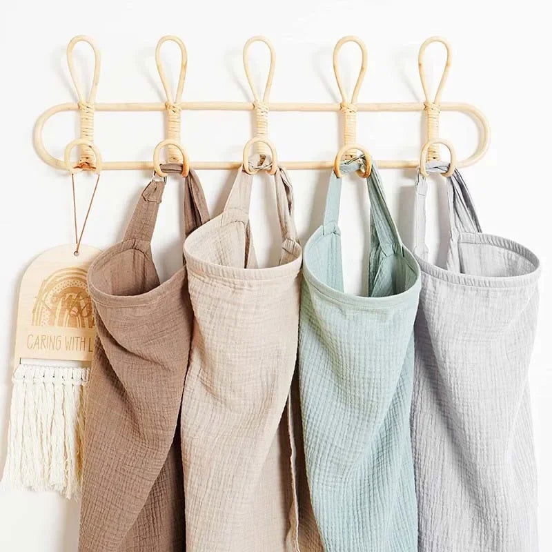 Cotton Mother Cape Blanket Nursing Apron Carseat Stoller Cover Lactation Maternity Clothes For Baby Breastfeeding Accessories - Slobuy