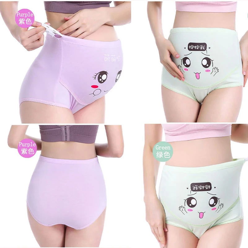 Cotton Panties For Pregnant Maternity Underwear Panty Clothes for Pregnant Women Pregnancy Brief High Waist Maternity Intimates - Slobuy