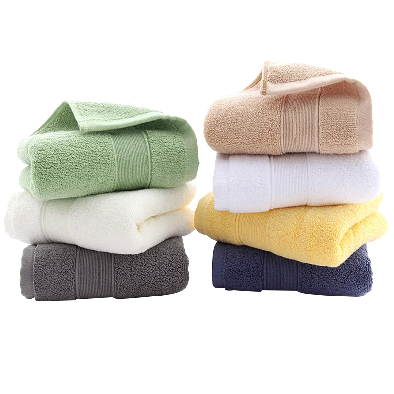 Cotton Towel Bathroom Face Towel Strong Absorbent Soft Non-shedding Adult Towel Thickened Box in Two Packs - Slobuy