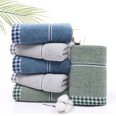 Cotton Towel Thickened Strong Absorbency No Hair off Bathroom Face Towel Soft and Comfortable - Slobuy