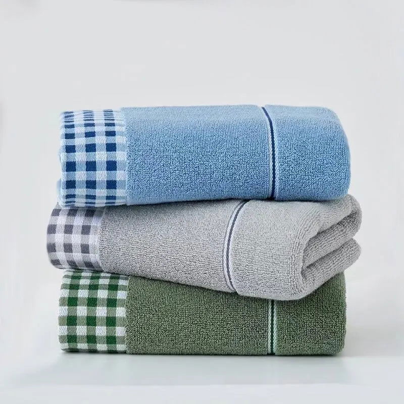 Cotton Towel Thickened Strong Absorbency No Hair off Bathroom Face Towel Soft and Comfortable - Slobuy