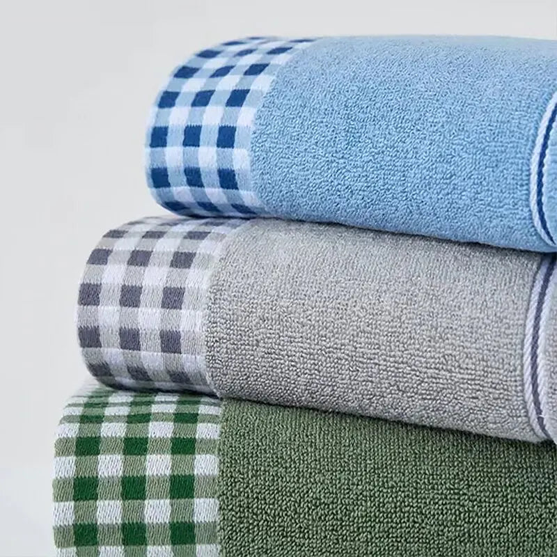 Cotton Towel Thickened Strong Absorbency No Hair off Bathroom Face Towel Soft and Comfortable - Slobuy